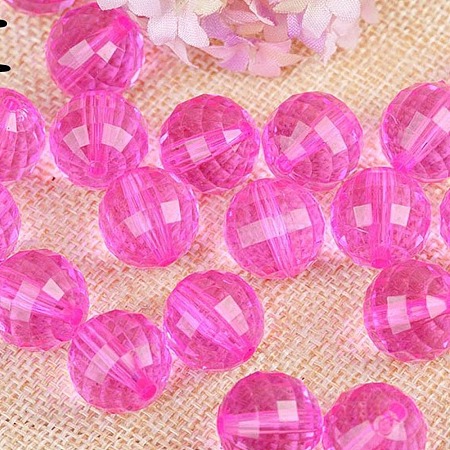 Transparent Acrylic Beads TACR-NH0001-C-08-1