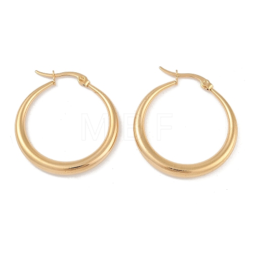 PVD Vacuum Plating 201 Stainless Steel Hoop Earrings EJEW-I309-52A-G-1