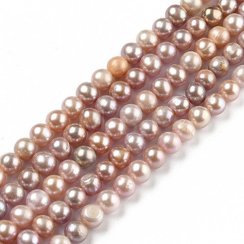 Natural Cultured Freshwater Pearl Beads Strands PEAR-L033-08A-01-1