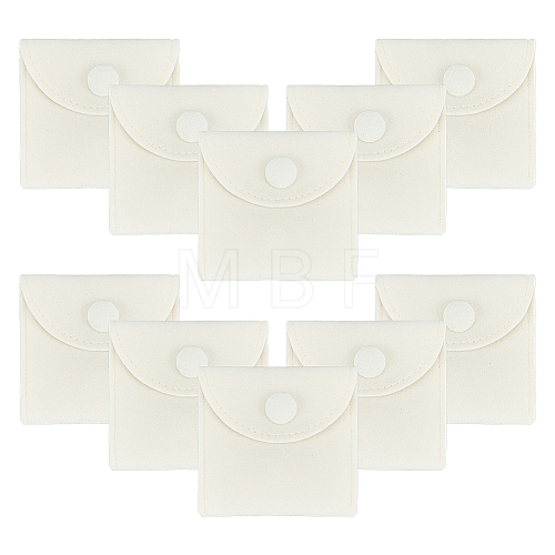 Square Velvet Jewelry Package Bags ABAG-WH0035-055A-03-1