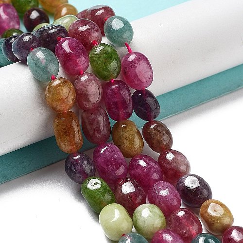 Dyed Natural Malaysia Jade Beads Strands G-P528-I05-01-1