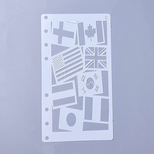 Plastic Drawing Painting Stencils Templates DIY-WH0143-18F-1