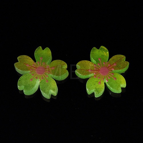 Luminous Resin Cabochons X-RESI-G030-01C-1