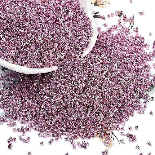 Electroplate Glass Seed Beads SEED-H003-08B-1