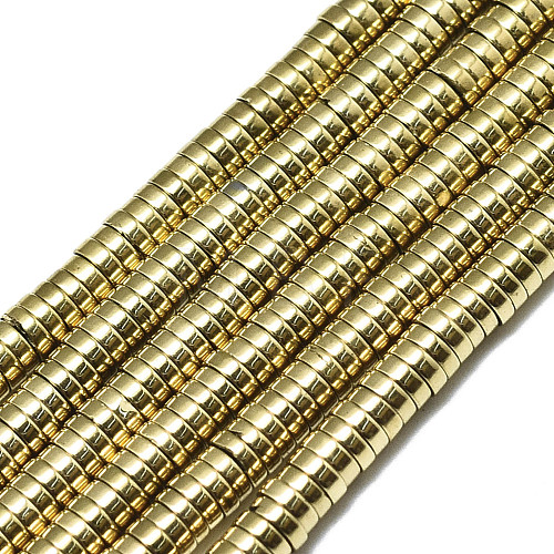 Electroplate Non-magnetic Synthetic Hematite Beads Strands G-S352-42B-01-1