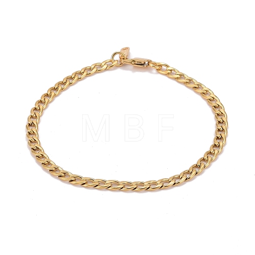 304 Stainless Steel Curb Chains Bracelets BJEW-JB06272-01-1