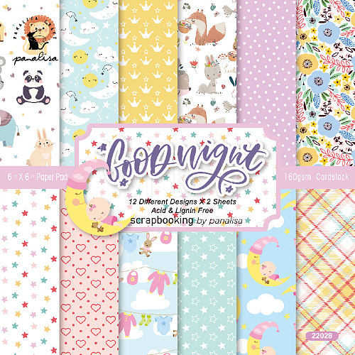 24 Sheets 12 Styles Cute Baby Scrapbook Paper Pads PW-WG55067-01-1