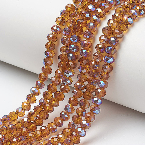 Electroplate Glass Beads Strands EGLA-A034-T2mm-I16-1