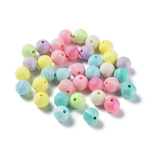 Opaque Acrylic Beads OACR-Z013-32-1