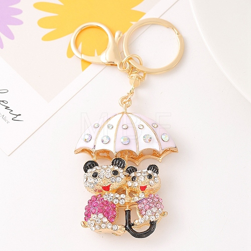 Alloy with Rhinestone Keychain for Women PW-WG42281-02-1