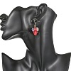 Glass & Synthetic Turquoise Beads Dangle Earrings EJEW-JE07452-2