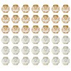 60Pcs 2 Colors Electroplate Glass Beads EGLA-TADJ0001-19C-2