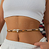 Boho Imitation Pearl & Glass Seed Beads & Alloy Layered Waist Chains WG6596C-01-1