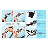 Fashewelry 6Pcs Adjustable Braided Waxed Polyester Cord Macrame Pouch Bracelet Making BJEW-FW0001-05-21