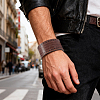 Cowhide Cord Bracelets BJEW-WH20003-12A-01-5