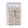 201 Stainless Steel Hoop Earrings EJEW-D354-15G-4