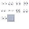 36Pcs 9 Style Alloy Enamel Pendants FIND-SZ0002-46-1