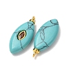 Dyed Synthetic Turquoise Pendants GG-CBAA798-04G-02-3