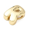 Brass Initial Beads KK-B167-27G-01R-2