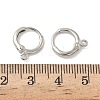 Brass Leverback Earring Findings KK-B166-05P-3