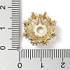 Brass Micro Pave Clear Cubic Zirconia Bead Caps KK-G491-51A-G-3
