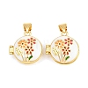 Brass Locket Pendants KK-D232-06G-01-1
