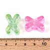UV Plating Transparent Acrylic European Beads OACR-M027-02X-4