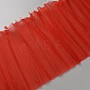 3.8 Yards Polyester Pleated Lace Trim OCOR-WH0092-22C-2