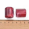 Opaque Acrylic Imitation Gemstone Beads AC-CBAE907-02-3