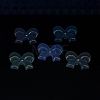 UV Plating Luminous Transparent Acrylic Beads OACR-P010-07B-4