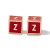 Rack Plating Brass Enamel Beads KK-B060-04G-03Z-2