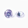 Cubic Zirconia Pointed Back Cabochons ZIRC-WH0001-B03-2