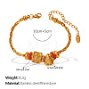 304 Stainless Steel & Cubic Zirconia Link Bracelets WG7FB07-09-1