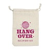 Cloth Hangover Kit Party Favor Drawstring Bags ABAG-A012-05A-02-1