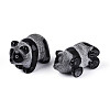 Natural Obsidian Panda Display Decorations G-T144-81B-3