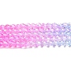 Transparent Gradient Color Glass Beads Strands GLAA-G101-2mm-10-3