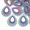 Ion Plating(IP) 304 Stainless Steel Filigree Pendants X-STAS-S108-68-1