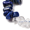 Natural Quartz Crystal & Lapis Lazuli Beads Strands G-L610-A04-01-3