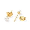 Plastic Imitation Pearl Stud Earrings STAS-D0001-03-G-B-2