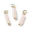 Natural Rose Quartz Pendants STAS-C120-01G-02-1
