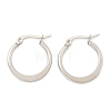 Tarnish Resistant 304 Stainless Steel Hoop Earrings EJEW-F105-23P-2