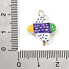 Baking Paint Alloy Pendants LS-AL-CBA0BFE-01B-3