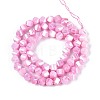 Anti-Tarnish Electroplate Glass Beads Strands GLAA-T025-6mm-14F-3