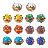 14Pcs 7 Colors Handmade Lampwork Bumpy Beads LAMP-TA0002-42-2