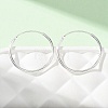 925 Sterling Silver Huggie Hoop Earrings EJEW-C179-05A-S-3