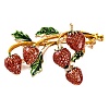 KC Gold Plated Alloy Fruit Brooches JEWB-L017-02KCG-03-1