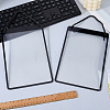 Erasable PVC Hanging Price Tags with Rope CDIS-WH0021-069B-01-4