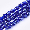 Electroplate Glass Beads Strands LS-EGLA-T013-05B-1