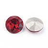 Pointed Back & Back Plated K9 Glass Rhinestone Cabochons X-RGLA-J012-8mm-501-3