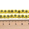 Handmade Millefiori Glass Flat Round Bead Strands LK-P010-06-3